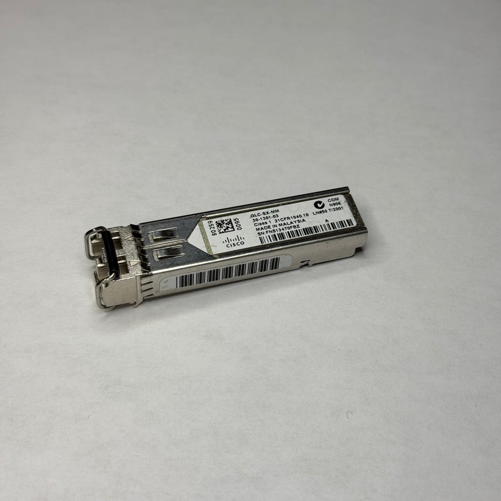 Cisco GLC-SX-MM 1000BASE-SX SFP Transceiver - 30-1301-03 product photo