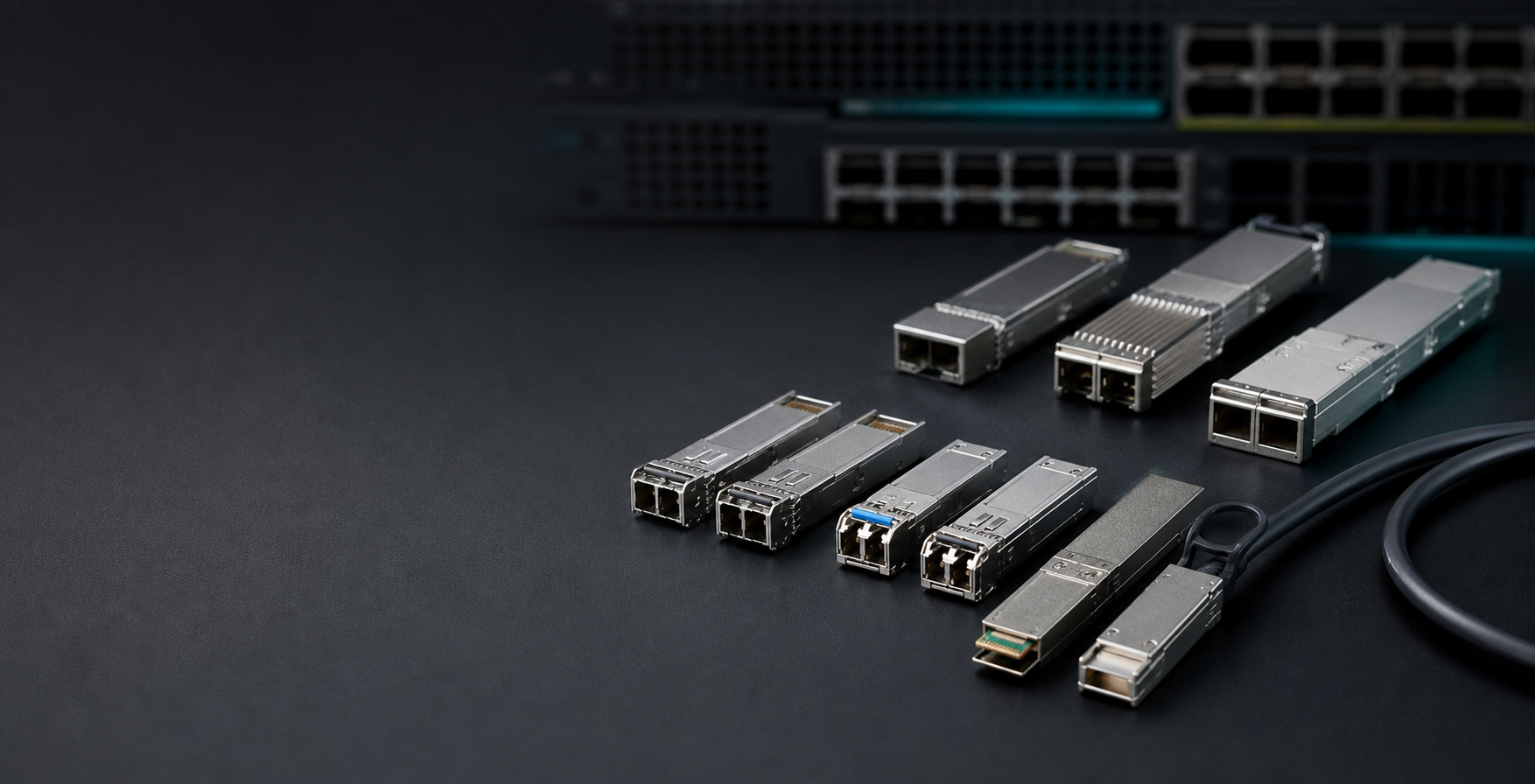 Optical transceivers and uplink parts